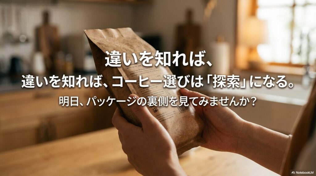 違いを知れば、コーヒー選びは「探索」になる。