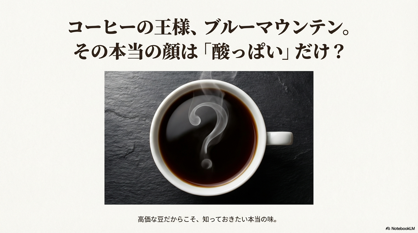 コーヒーの王様ブルーマウンテンの酸味は誤解？本当の味を知るための疑問